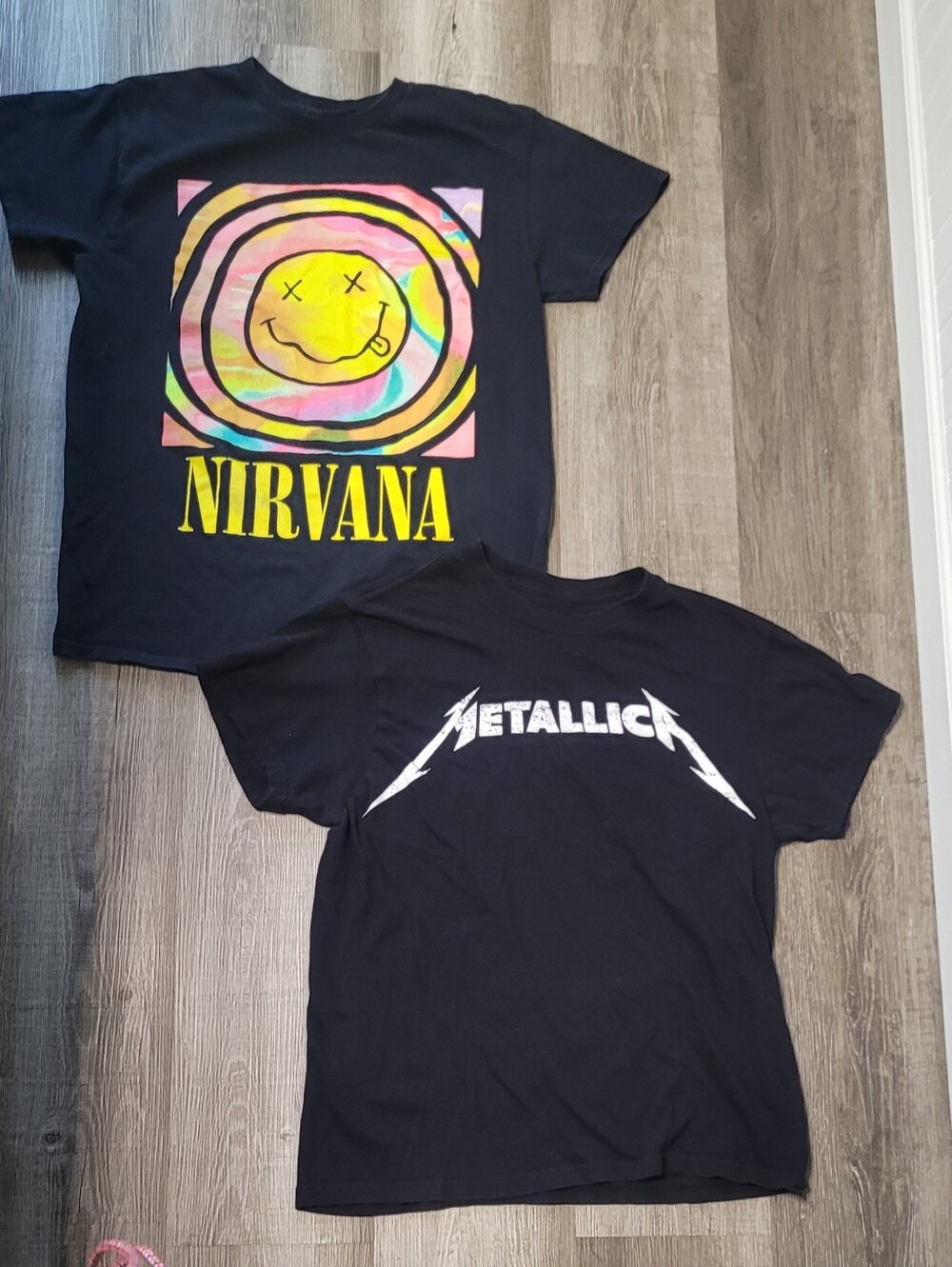 Bundled Target Band Tees Nirvana & Metallica Men's Size Medium